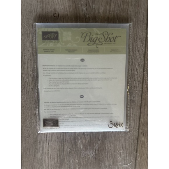 Stampin Up Sizzix Big Shot Botanical Builder Framelits Dies (140625) Diecut NEW‎ - Picture 1 of 3